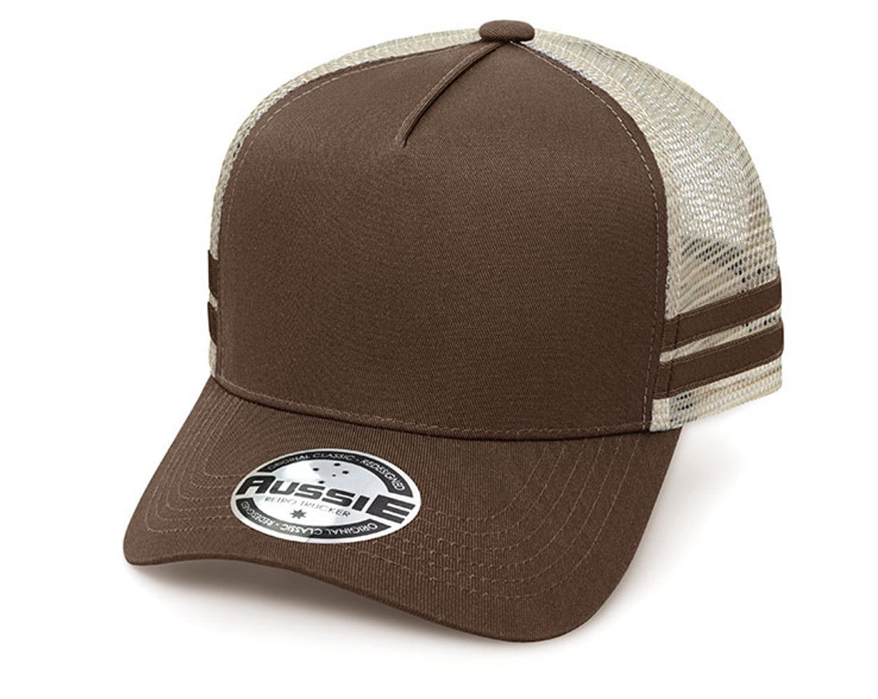 A-Frame Striped Trucker Cap