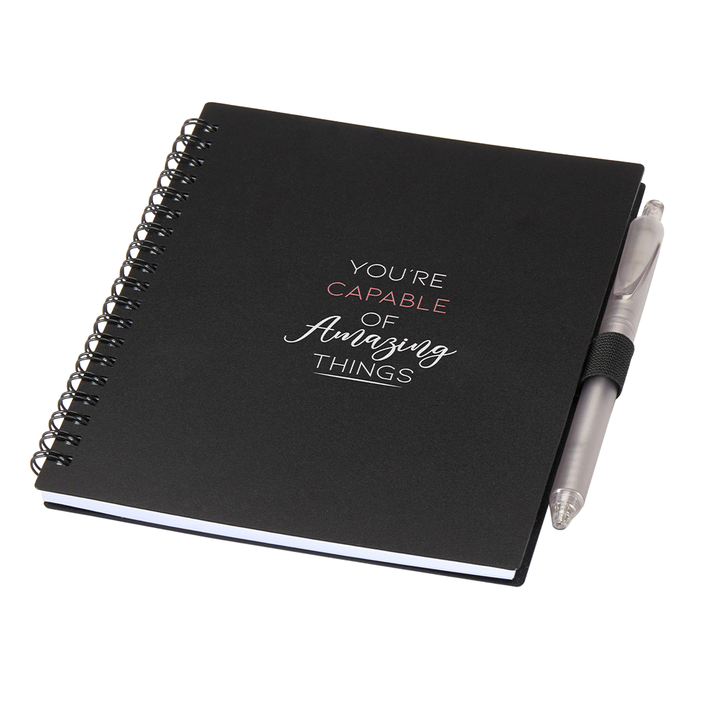 Niove Recycled PP Notebook & Pen Set