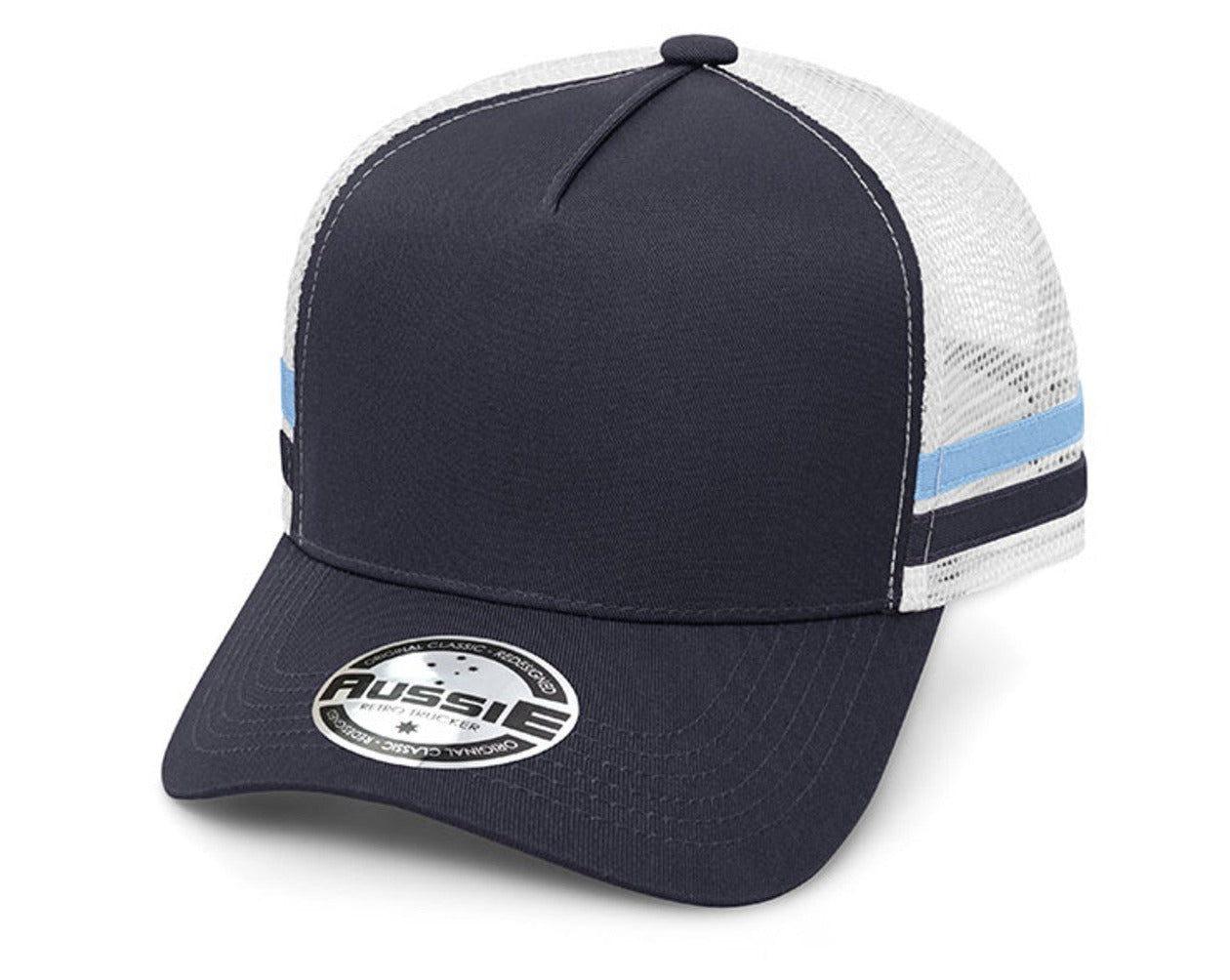A-Frame Striped Trucker Cap