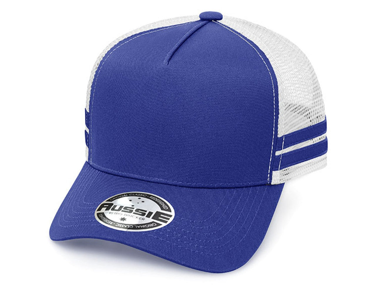 A-Frame Striped Trucker Cap