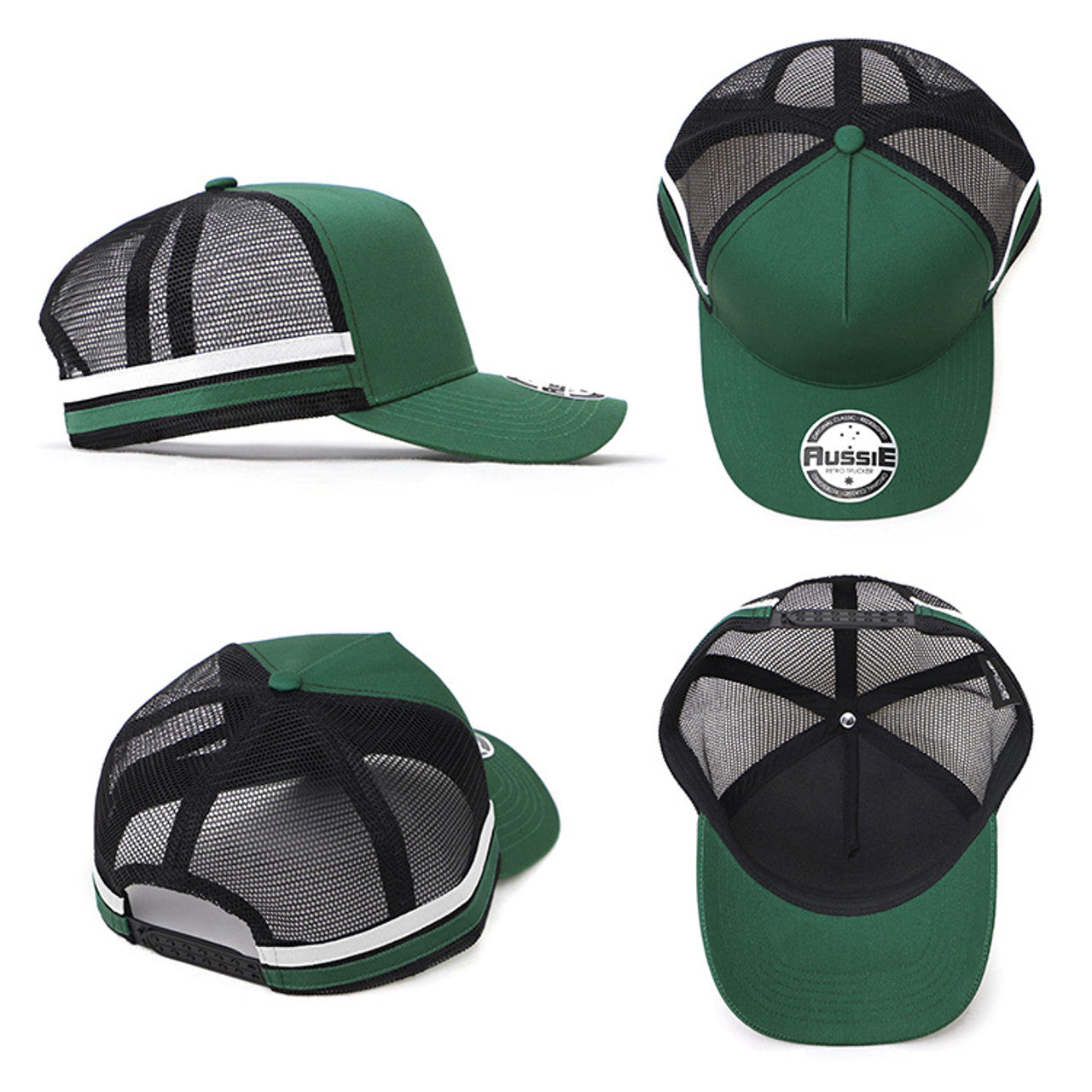 A-Frame Striped Trucker Cap