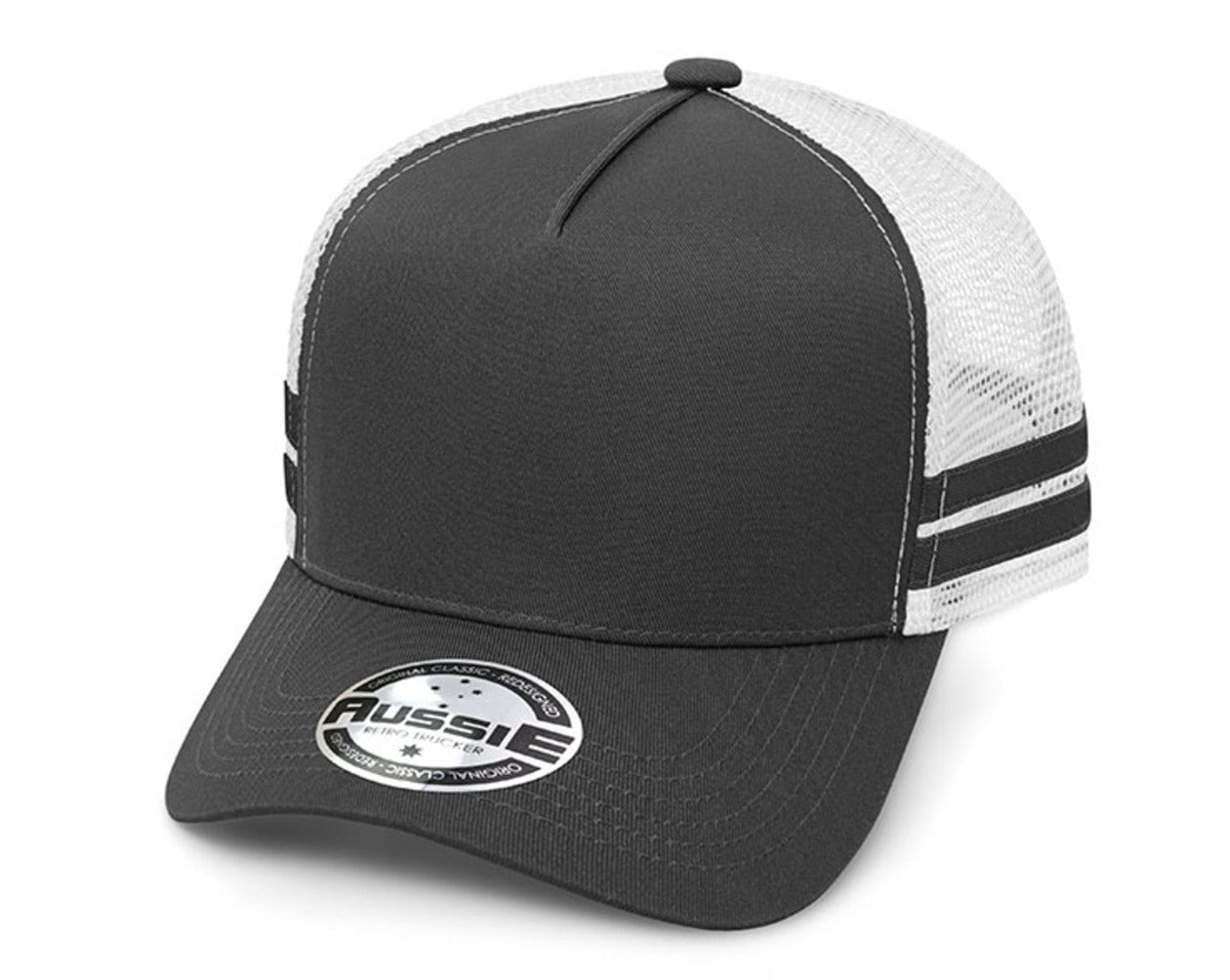 A-Frame Striped Trucker Cap
