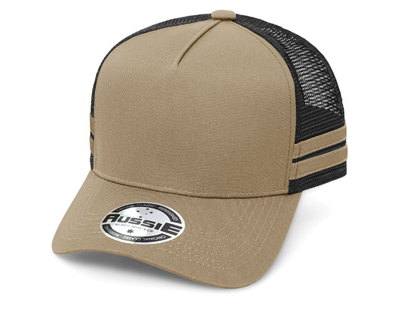 A-Frame Striped Trucker Cap