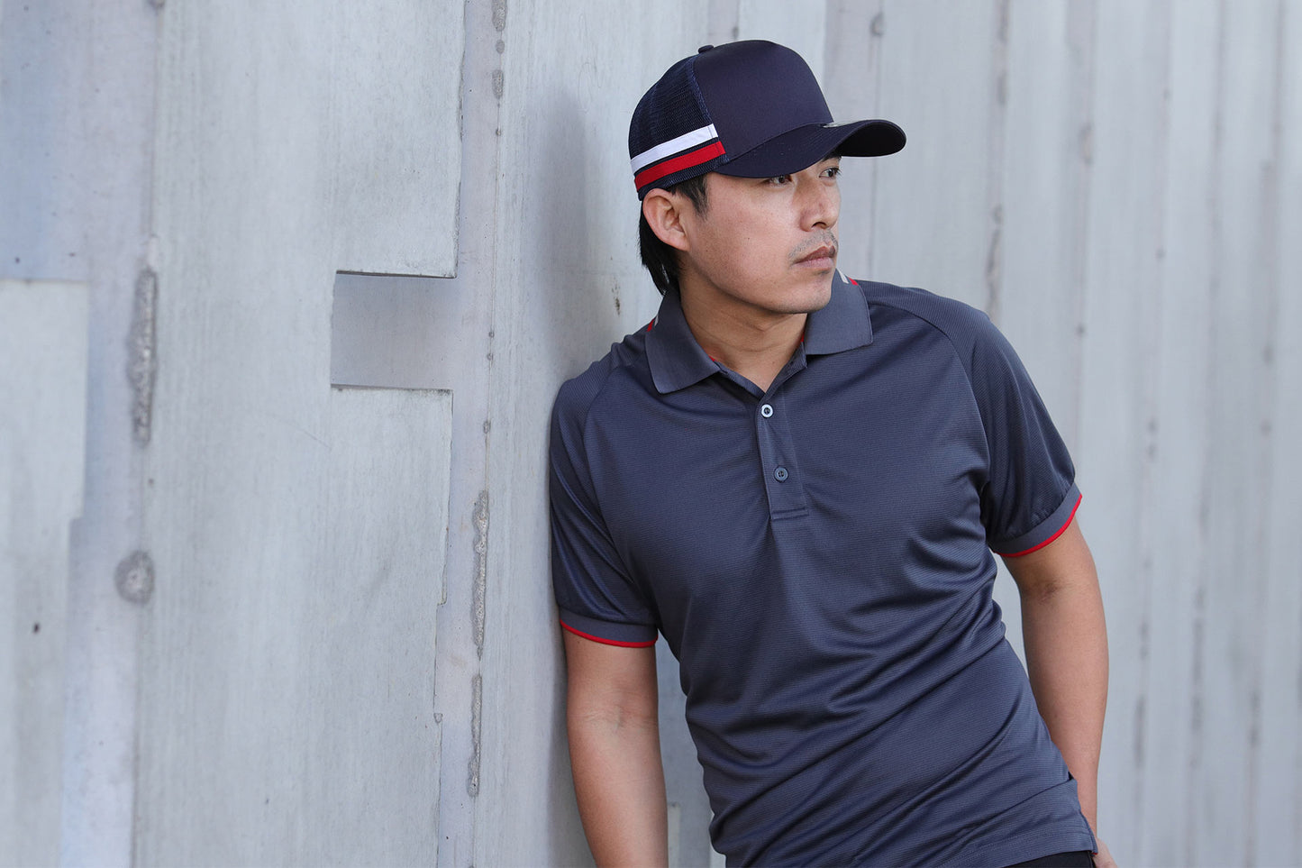 A-Frame Striped Trucker Cap
