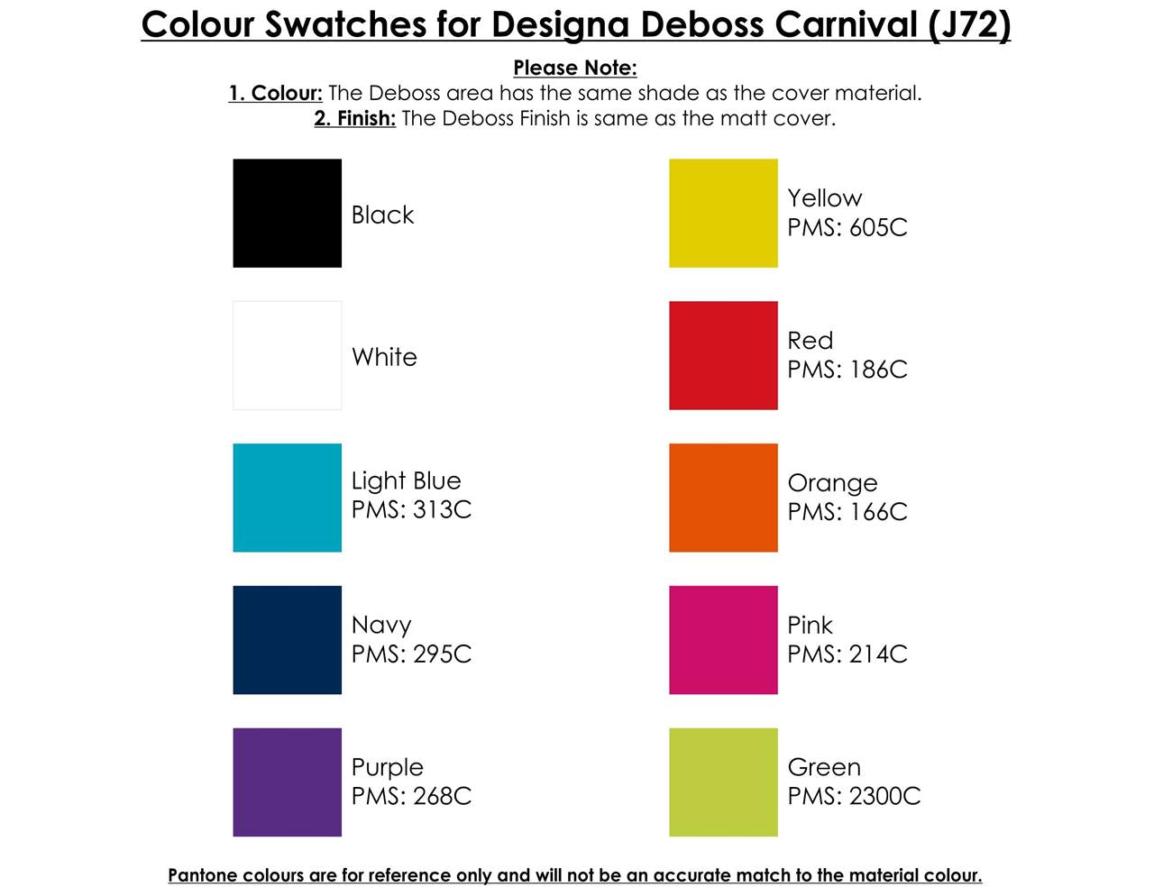 Designa Deboss Carnival A5 Notebook