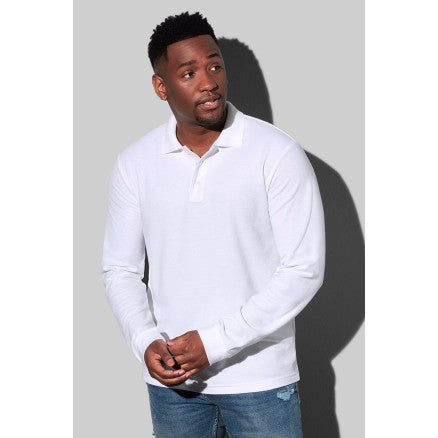 Men's Stedman Long Sleeve Polo