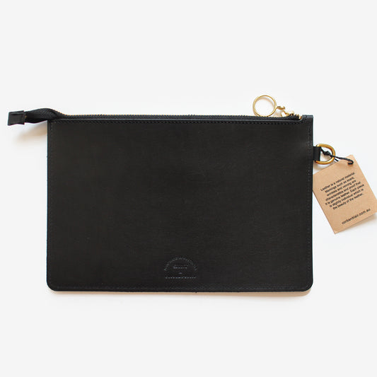 Genuine Leather Zip Pouch