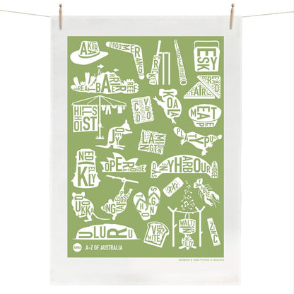 Tea Towel A-Z of Australia