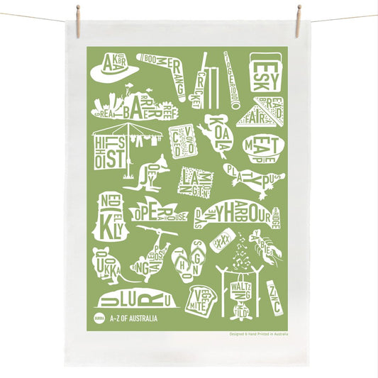 Tea Towel A-Z of Australia