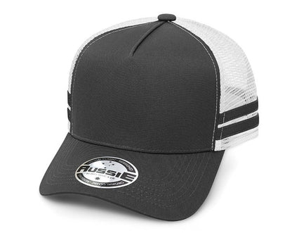 A-Frame Striped Trucker Cap