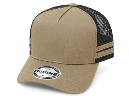 A-Frame Striped Trucker Cap