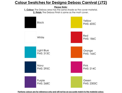 Designa Deboss Carnival A5 Notebook